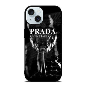 PRADA MILANO DAL 1913 ICON SNAKE iPhone 15 Case Cover PRADA MILANO DAL 1913 ICON SNAKE iPhone 15 Case Cover