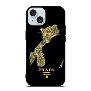 PRADA MILANO LEOPARD iPhone 15 Case Cover PRADA MILANO LEOPARD iPhone 15 Case Cover