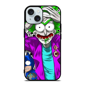 RICK AND MORTY BATMAN JOKER iPhone 15 Case Cover RICK AND MORTY BATMAN JOKER iPhone 15 Case Cover