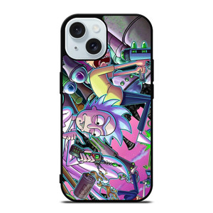 RICK AND MORTY CARTOON iPhone 15 Case Cover RICK AND MORTY CARTOON iPhone 15 Case Cover