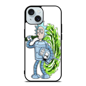 RICK AND MORTY FUTURAMA iPhone 15 Case Cover RICK AND MORTY FUTURAMA iPhone 15 Case Cover