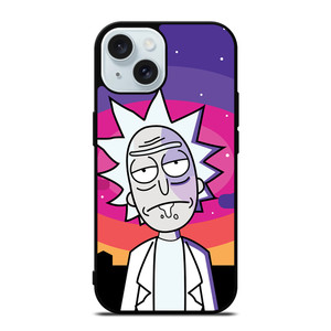 RICK AND MORTY PURPLE ART iPhone 15 Case Cover RICK AND MORTY PURPLE ART iPhone 15 Case Cover