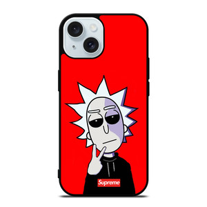 RICK AND MORTY RED SUPREME iPhone 15 Case Cover RICK AND MORTY RED SUPREME iPhone 15 Case Cover