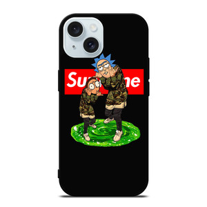 RICK AND MORTY SUPREME iPhone 15 Case Cover RICK AND MORTY SUPREME iPhone 15 Case Cover
