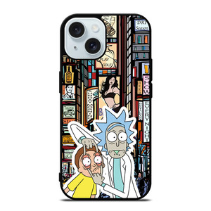 RICK AND MORTY TIMES SQUARE ART iPhone 15 Case Cover RICK AND MORTY TIMES SQUARE ART iPhone 15 Case Cover