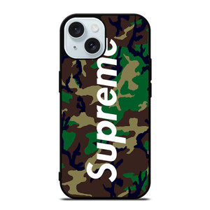 SUPREME CAMO iPhone 15 Case Cover SUPREME CAMO iPhone 15 Case Cover