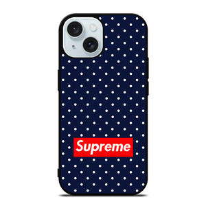 SUPREME FLORAL POLKADOTS iPhone 15 Case Cover SUPREME FLORAL POLKADOTS iPhone 15 Case Cover
