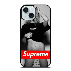 SUPREME GET YOUR BOLD ON iPhone 15 Case Cover SUPREME GET YOUR BOLD ON iPhone 15 Case Cover