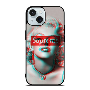 SUPREME MARILYN MONROE iPhone 15 Case Cover SUPREME MARILYN MONROE iPhone 15 Case Cover