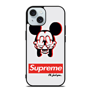 SUPREME MICKEY MOUSE FVCS iPhone 15 Case Cover SUPREME MICKEY MOUSE FVCS iPhone 15 Case Cover
