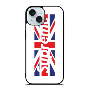 SUPREME UNITED KINGDOM FLAG iPhone 15 Case Cover SUPREME UNITED KINGDOM FLAG iPhone 15 Case Cover