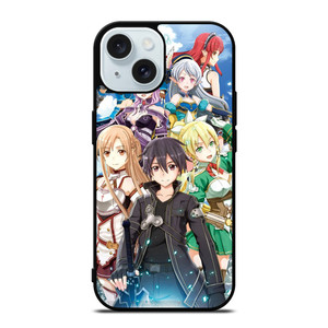 SWORD ART ONLINE CHARACTER ANIME iPhone 15 Case Cover SWORD ART ONLINE CHARACTER ANIME iPhone 15 Case Cover