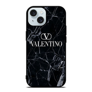 VALENTINO LOGO BLACK MARBLE iPhone 15 Case Cover VALENTINO LOGO BLACK MARBLE iPhone 15 Case Cover