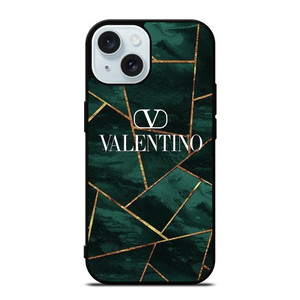 VALENTINO LOGO GREEN MARBLE iPhone 15 Case Cover VALENTINO LOGO GREEN MARBLE iPhone 15 Case Cover