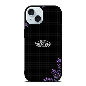 VANS LOGO VIOLET FLORAL iPhone 15 Case Cover VANS LOGO VIOLET FLORAL iPhone 15 Case Cover