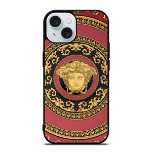 VERSACE CLASSIC EMBLEM iPhone 15 Case Cover VERSACE CLASSIC EMBLEM iPhone 15 Case Cover