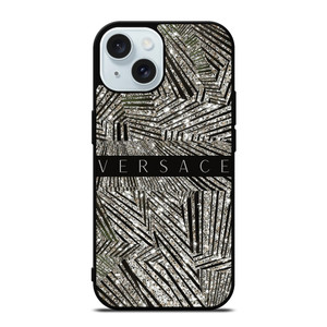 VERSACE LOGO MIRROR COLLAGE iPhone 15 Case Cover VERSACE LOGO MIRROR COLLAGE iPhone 15 Case Cover