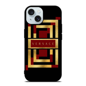 VERSACE LOGO RED GOLD ICON iPhone 15 Case Cover VERSACE LOGO RED GOLD ICON iPhone 15 Case Cover