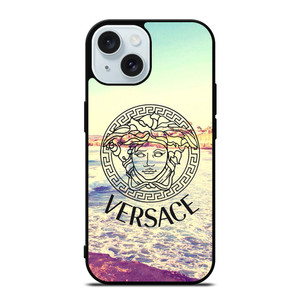 VERSACE LOGO THE BEACH iPhone 15 Case Cover VERSACE LOGO THE BEACH iPhone 15 Case Cover