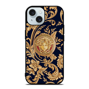 VERSACE MEDUSA GOLD CRAFT iPhone 15 Case Cover VERSACE MEDUSA GOLD CRAFT iPhone 15 Case Cover