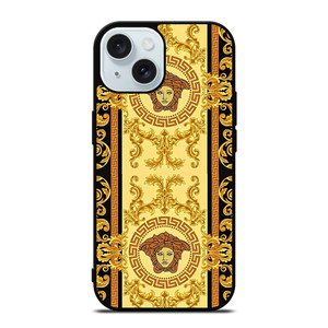 VERSACE MEDUSA GOLD ICON iPhone 15 Case Cover VERSACE MEDUSA GOLD ICON iPhone 15 Case Cover