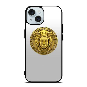 VERSACE MEDUSA HEAD EMBLEM iPhone 15 Case Cover VERSACE MEDUSA HEAD EMBLEM iPhone 15 Case Cover
