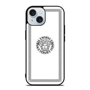 VERSACE VERSACE LOGO ICON iPhone 15 Case Cover VERSACE VERSACE LOGO ICON iPhone 15 Case Cover