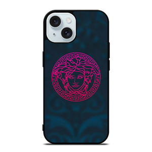 VERSACE VOILET GREEN LOGO iPhone 15 Case Cover VERSACE VOILET GREEN LOGO iPhone 15 Case Cover