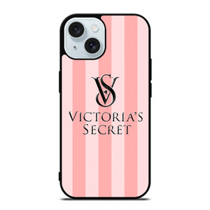 VICTORIA'S SECRET PINK STRIPES iPhone 15 Case Cover VICTORIA'S SECRET PINK STRIPES iPhone 15 Case Cover