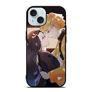 ZENITSU AND NEZUKO KAMADO DEMON SLAYER iPhone 15 Case Cover ZENITSU AND NEZUKO KAMADO DEMON SLAYER iPhone 15 Case Cover