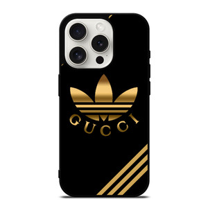 ADIDAS X GUCCI GOLD iPhone 15 Pro Case Cover ADIDAS X GUCCI GOLD iPhone 15 Pro Case Cover