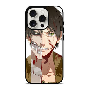 ATTACK ON TITAN ANIME EREN YEAGER iPhone 15 Pro Case Cover ATTACK ON TITAN ANIME EREN YEAGER iPhone 15 Pro Case Cover