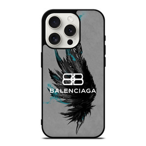 BALENCIAGA LOGO BLACK WING iPhone 15 Pro Case Cover BALENCIAGA LOGO BLACK WING iPhone 15 Pro Case Cover