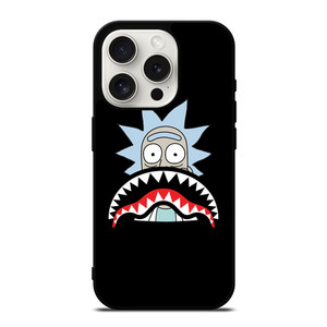 BAPE SHARK RICK AND MORTY iPhone 15 Pro Case Cover