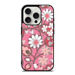 BLUSH PINK VERA BRADLEY PRINT iPhone 15 Pro Case Cover BLUSH PINK VERA BRADLEY PRINT iPhone 15 Pro Case Cover