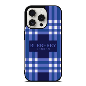 BURBERRY LONDON LOGO BLUE iPhone 15 Pro Case Cover BURBERRY LONDON LOGO BLUE iPhone 15 Pro Case Cover