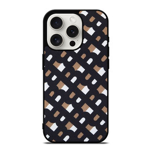 BURBERRY LONDON LOGO FABRIC PATTERN iPhone 15 Pro Case Cover BURBERRY LONDON LOGO FABRIC PATTERN iPhone 15 Pro Case Cover