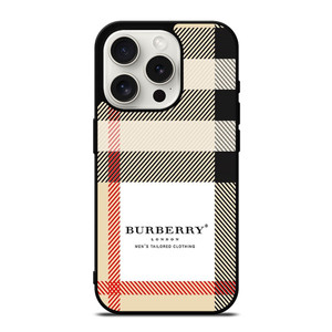 BURBERRY LONDON PATTERN LOGO iPhone 15 Pro Case Cover BURBERRY LONDON PATTERN LOGO iPhone 15 Pro Case Cover