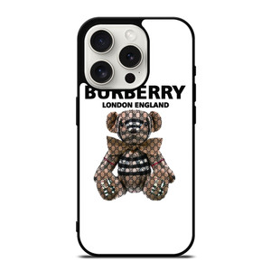 BURBERRY LONDONG ENGLAND BEAR iPhone 15 Pro Case Cover BURBERRY LONDONG ENGLAND BEAR iPhone 15 Pro Case Cover