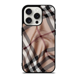 BURBERRY PATTERN FABRIC SCARF iPhone 15 Pro Case Cover BURBERRY PATTERN FABRIC SCARF iPhone 15 Pro Case Cover