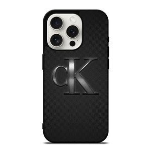 CALVIN CLEIN CK LOGO carbon iPhone 15 Pro Case Cover CALVIN CLEIN CK LOGO carbon iPhone 15 Pro Case Cover