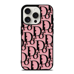 CHRISTIAN DIOR LOGO BLACK PINK iPhone 15 Pro Case Cover CHRISTIAN DIOR LOGO BLACK PINK iPhone 15 Pro Case Cover