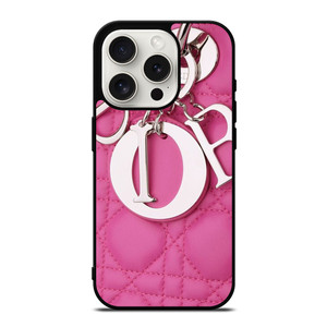 CHRISTIAN DIOR LOGO EMBLEM PINK iPhone 15 Pro Case Cover CHRISTIAN DIOR LOGO EMBLEM PINK iPhone 15 Pro Case Cover
