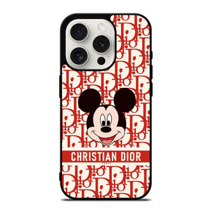 CHRISTIAN DIOR MICKEY MOUSE iPhone 15 Pro Case Cover CHRISTIAN DIOR MICKEY MOUSE iPhone 15 Pro Case Cover