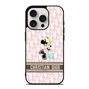 CHRISTIAN DIOR PARIS PINK MINNIE MOUSE DISNEY iPhone 15 Pro Case Cover CHRISTIAN DIOR PARIS PINK MINNIE MOUSE DISNEY iPhone 15 Pro Case Cover