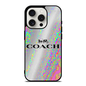 COACH NEW YORK COLORFUL LIQUID iPhone 15 Pro Case Cover COACH NEW YORK COLORFUL LIQUID iPhone 15 Pro Case Cover