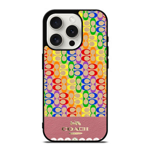 COACH NEW YORK ICON PINK LOGO iPhone 15 Pro Case Cover COACH NEW YORK ICON PINK LOGO iPhone 15 Pro Case Cover