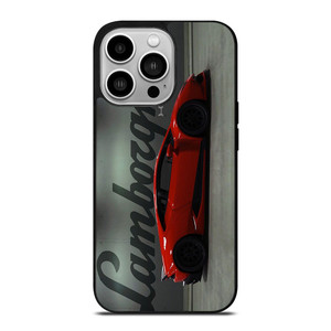 LAMBORGHINI HURACAN RED LOGO iPhone 14 Pro Case Cover LAMBORGHINI HURACAN RED LOGO iPhone 14 Pro Case Cover