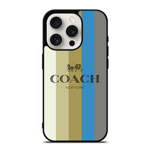 COACH NEW YORK STRIPE ICON iPhone 15 Pro Case Cover COACH NEW YORK STRIPE ICON iPhone 15 Pro Case Cover