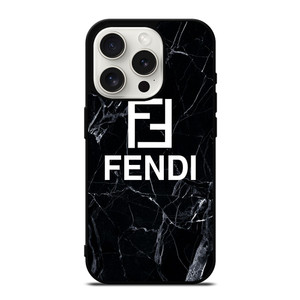 FENDI LOGO BLACK MARBLE iPhone 15 Pro Case Cover FENDI LOGO BLACK MARBLE iPhone 15 Pro Case Cover